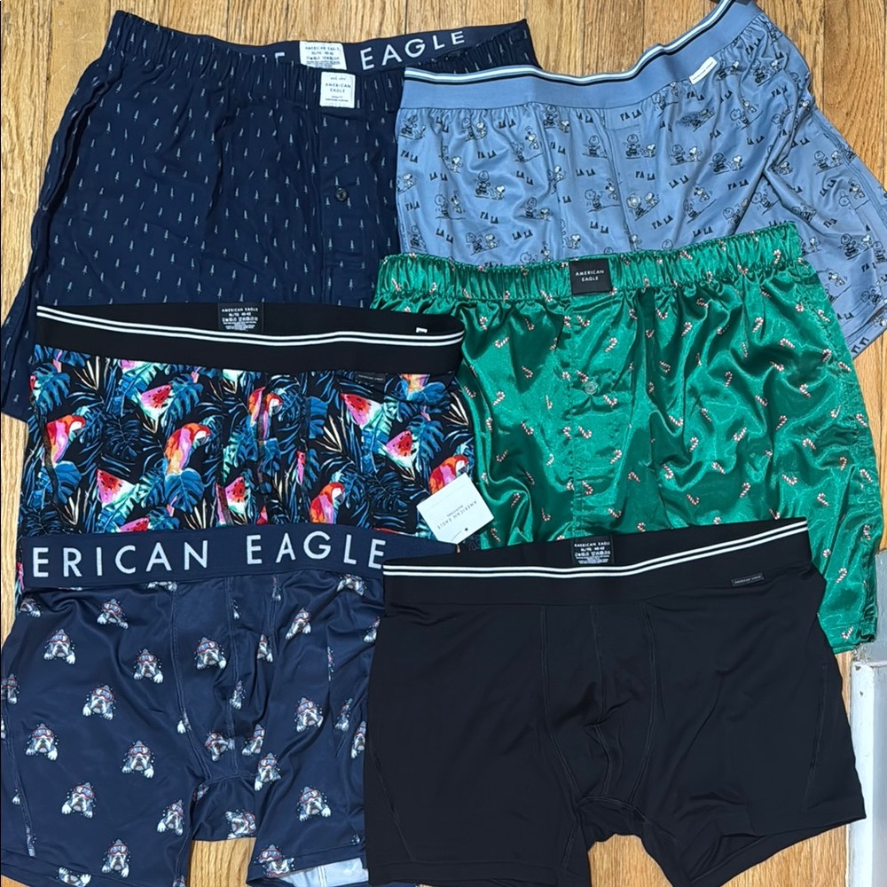 American Eagle Outfitters Men's Boxer Briefs - Assorted Colors and Patterns